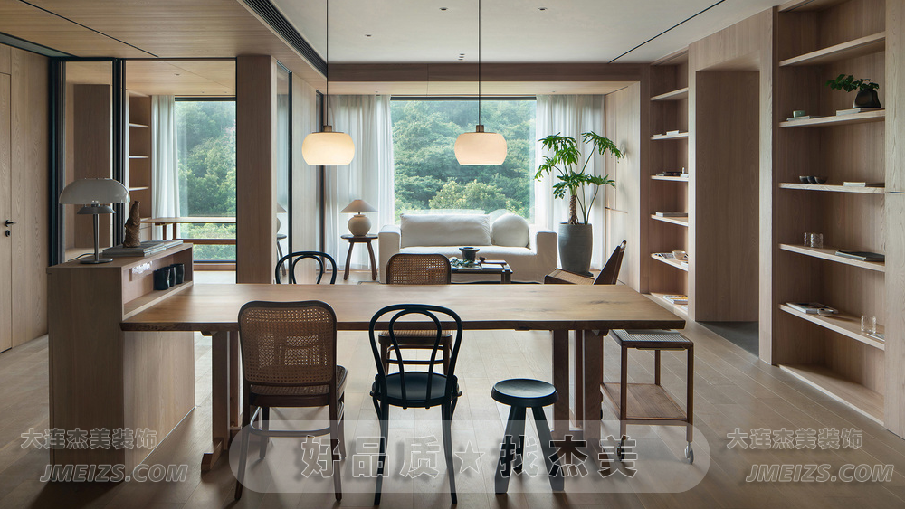 大連裝修潮流趨勢之原木簡約設計案例0.png